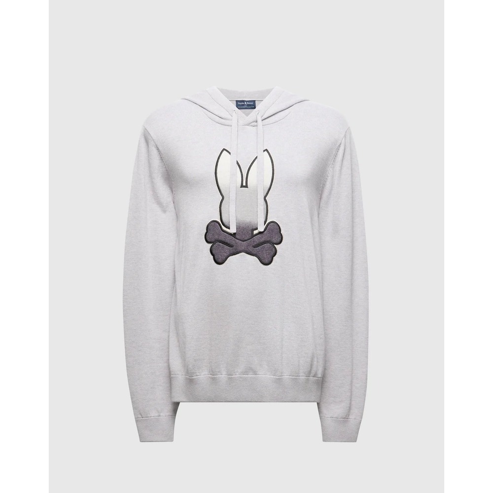 Psycho Bunny Boulder Hooded Sweater‎ Heather Stone XL New With Tags
